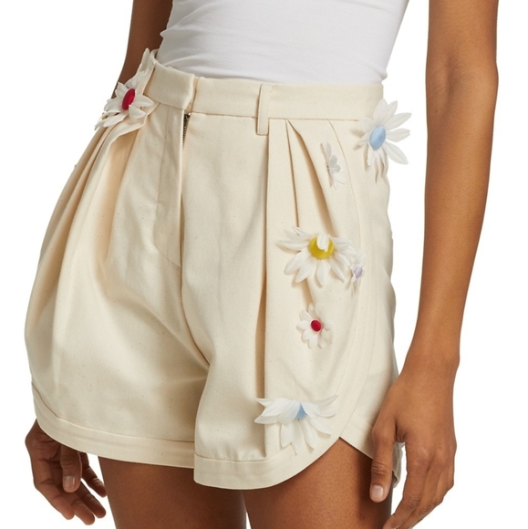 NWT$695 Rosie Assoulin Pleated Asymmetrical Shorts - Picture 7 of 16